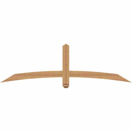 Ekena Millwork Bellingham Timber Gable Bracket, Western Red Cedar, 72"W x 21"H x 3 1/2"D x 3 1/2"F, 7/12 Pitch GBW072X21X0404BEL00SWR